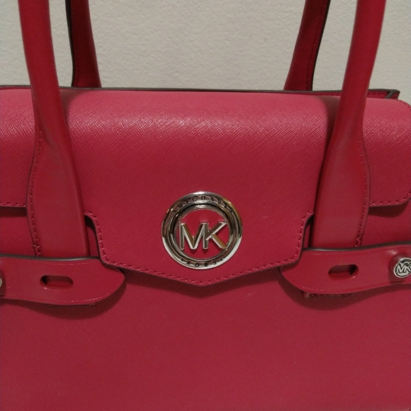 Sold**Michael Kors Carmen Leather Belted Satchel - Picture 7 of 12